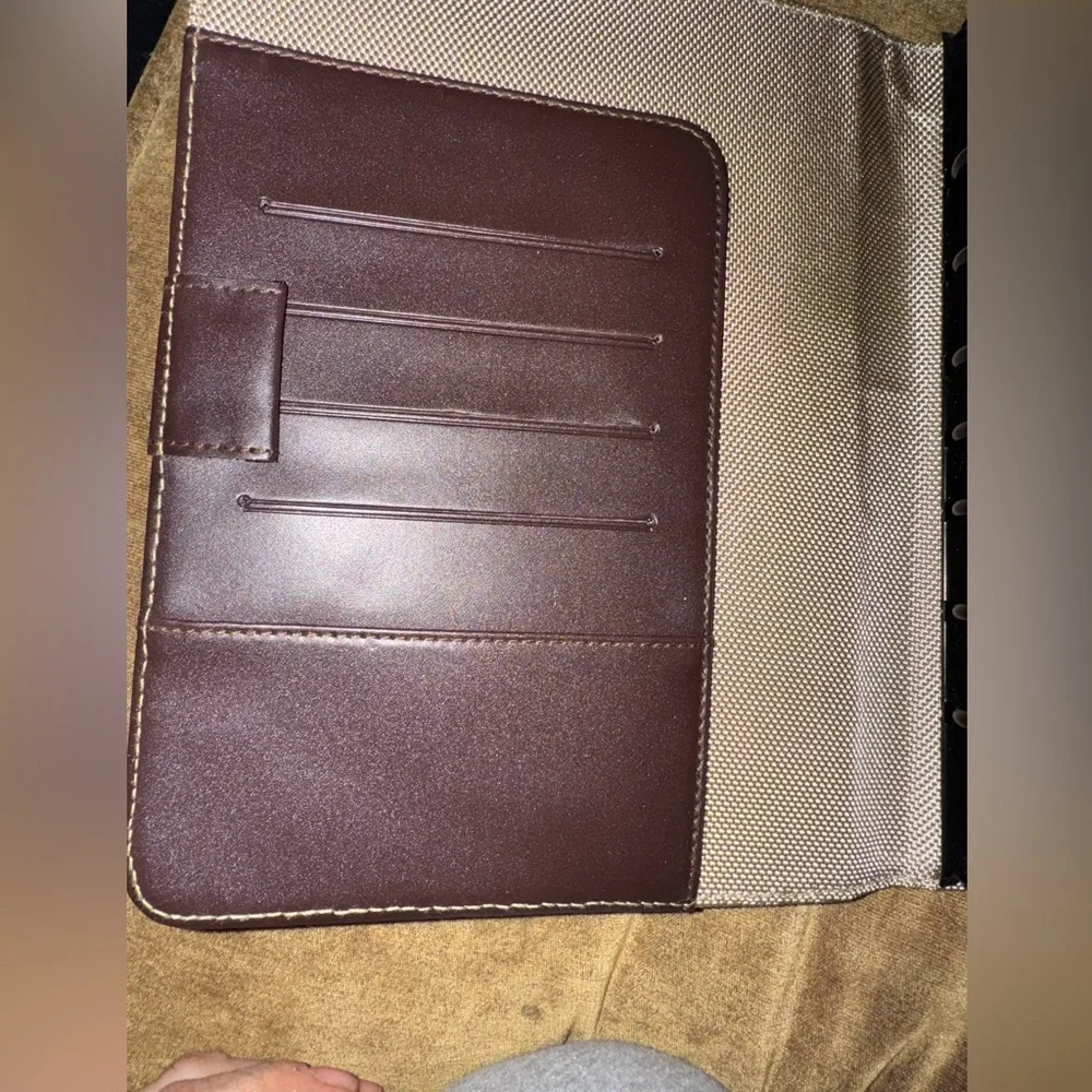 Franklin Covey Beige and Dark Brown planner…